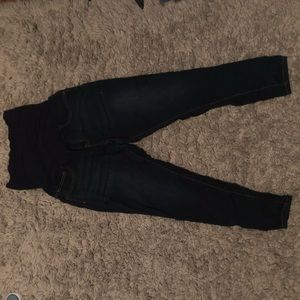 Dark blue maternity jeans